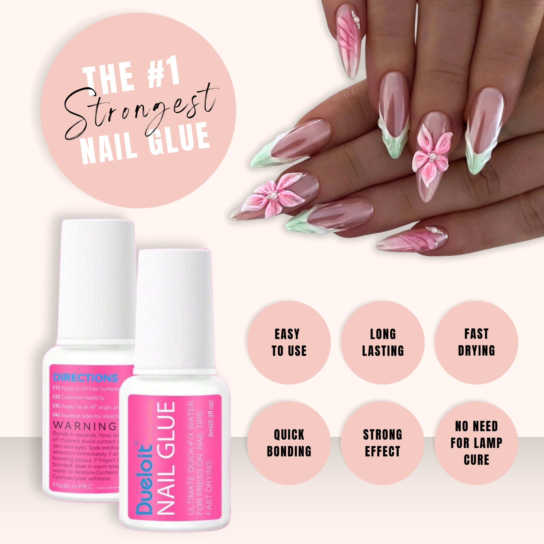 Super Lasting Nail Glue - Impress Me Nails