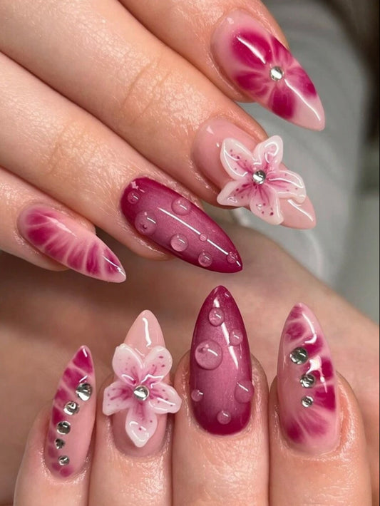 Water-Effect Orchids - Impress Me Nails